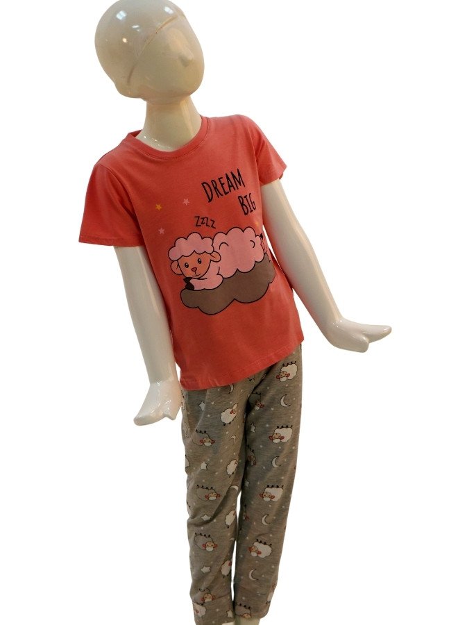 Dream Big Girls’ Pajama Set – Soft, Cozy & Adorable Sleepwear - Pink