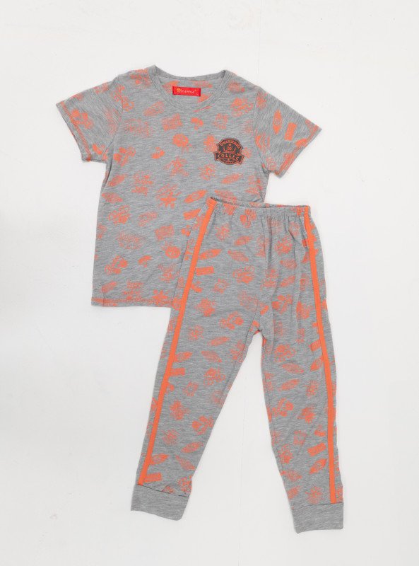 BOYS’ TROPICAL FUN PAJAMA SET - LightSlateGray